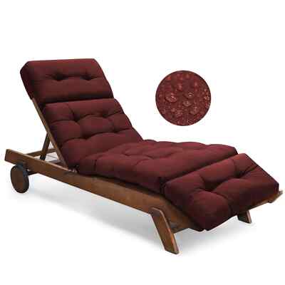 Outdoor Chaise Lounge Chair Cushion x 22 x Inches Memory