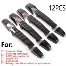 For 2007-2013 Chevrolet Tahoe Suburban Carbon Fiber Style Door Handle Cover Trim For 2007-2013 Chevrolet Tahoe Suburban Carbon Fiber Style Door Handle Cover Trim