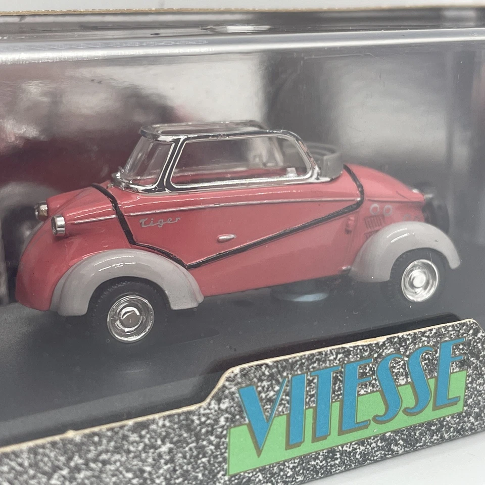 Vitesse 1/43 684 1958 Messerschmitt Tiger Cabrio Limousine Pink/Grey Model Boxed - Image 3 of 4