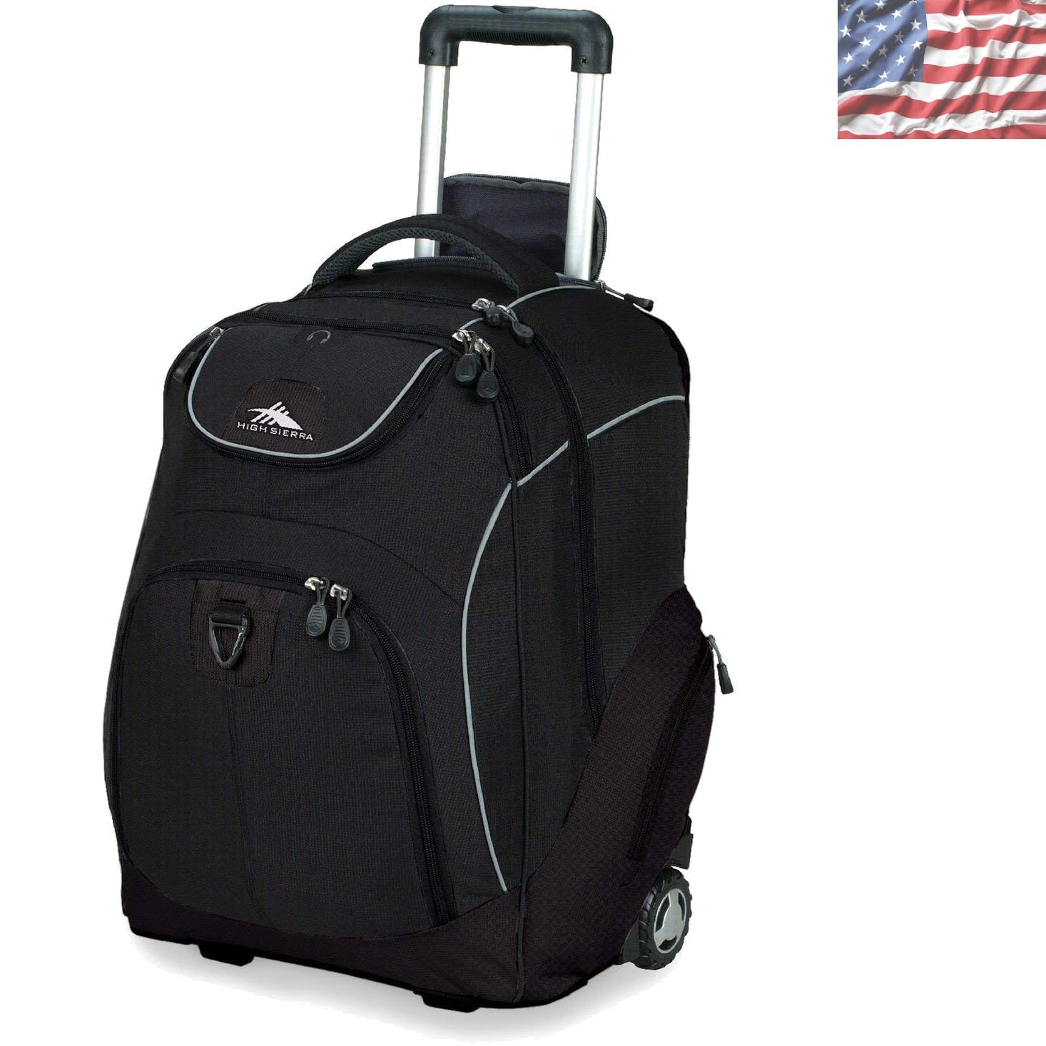 Powerglide Wheeled Backpack for Students - Laptop Storage & 