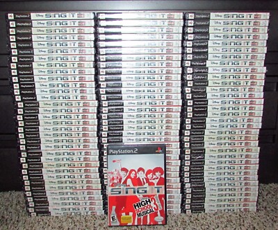 Lot of 100 Disney Sing It: High School Musical 3 Senior Year Games PlayStation 2