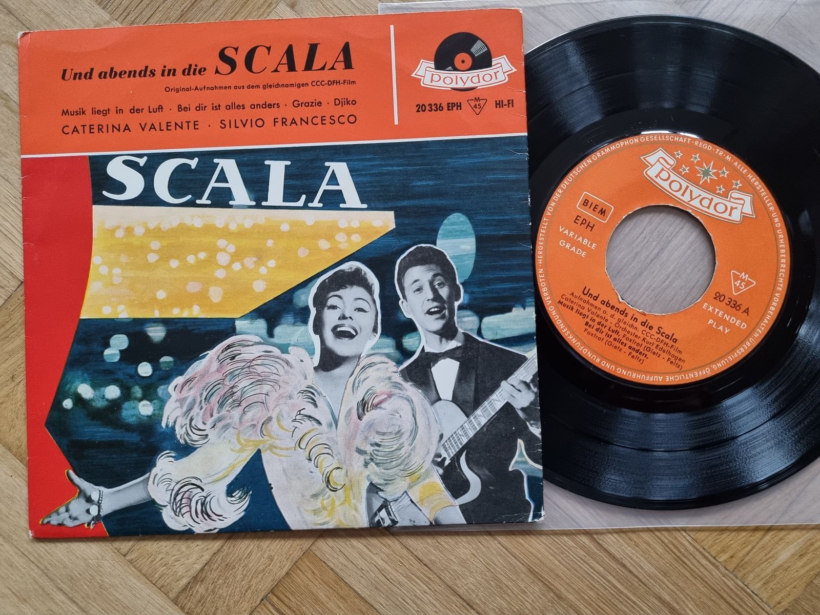 7"" Single Caterina Valente/ Silvio Francesco - Und abends in die Scala Vinyl Ger