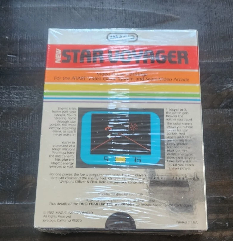 Atari 2600 Star Voyager Factory Sealed In Box Very Rare Vintage New - Image 2 of 2