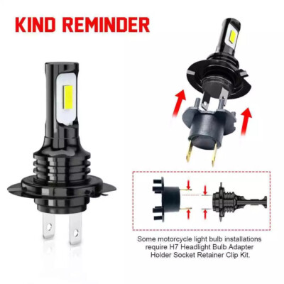 High Power HID LED Headlight H7 Bulbs for Kawasaki Ninja 300 2013