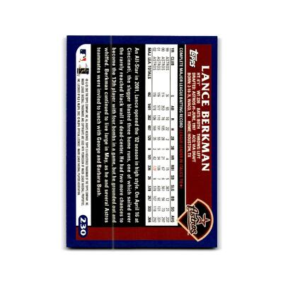 プレミア　2003BBM BASEBALLCARDS 2NDバージョン Lance Berkman 2003 Topps #230 Houston Astros Baseball Card NM | eBay