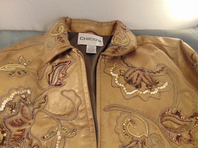chicos leather jacket