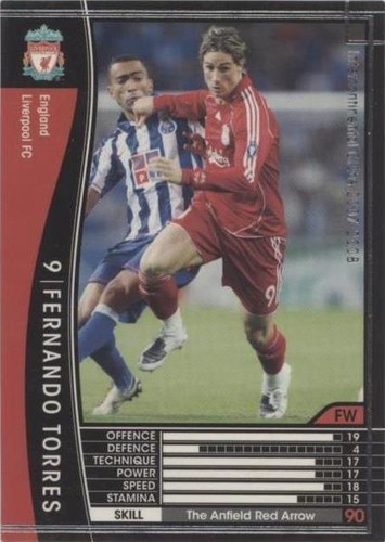 Fernando Morientes Panini WCCF 2007-2008 Valencia Regular Japanese
