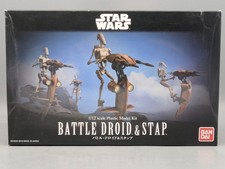Star Wars Bausatz 1:12 Bandai 0207575 Battle Droid & Stap mit OVP