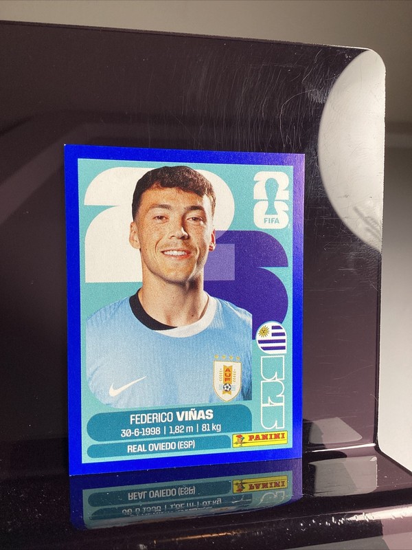 Panini World Cup 2026 Sticker Federico Viñas Uruguay Blue Border URU 18