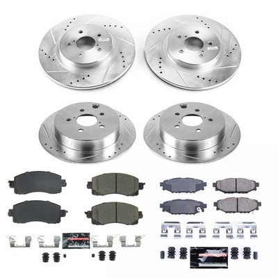 Power Stop K7927 Z23 Daily Driver Brake Pad and Z23 Evolution Brake Rotor Kit