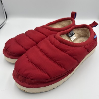 UGG Tasman LTA Puff Sheepskin Lined Outdoor Slipper Shoes Red Men's Size 12