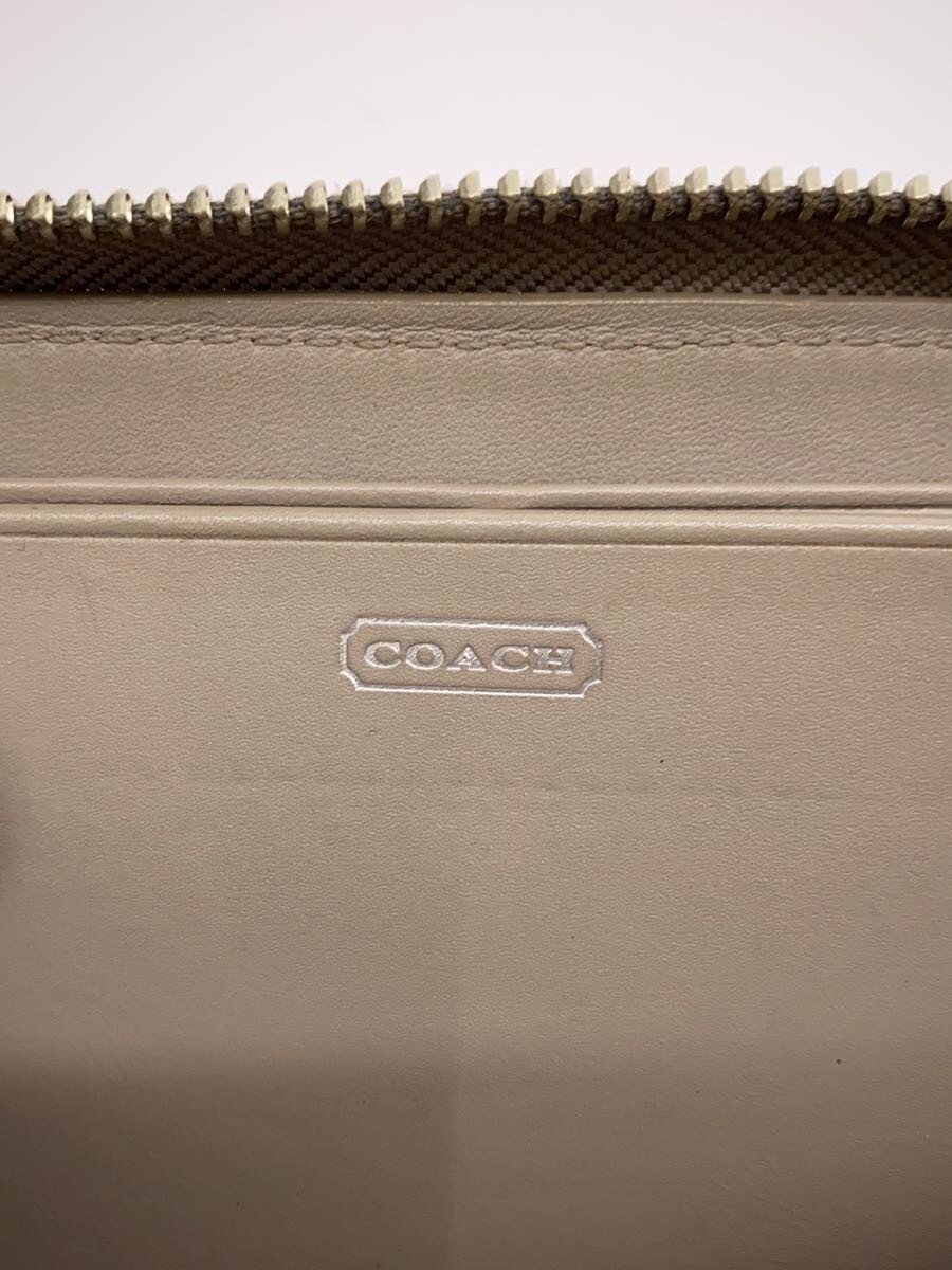 COACH Python Leather Long Wallet, Gray, Women's - image 3