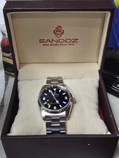 SANDOZ 29620-D-70 BLUE Automatic Mens Used, 8-inch Wrist. 