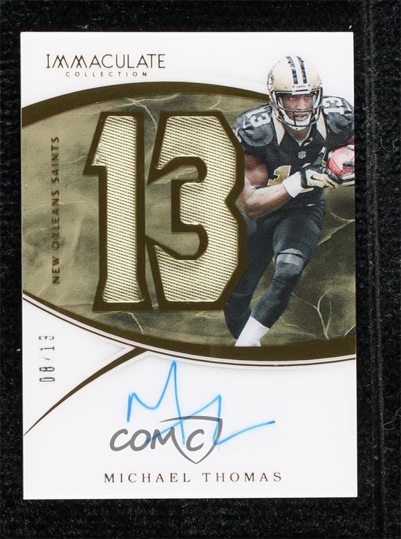 Michael Thomas Panini Immaculate Numbers Rookie Patch Autographs #MT Base