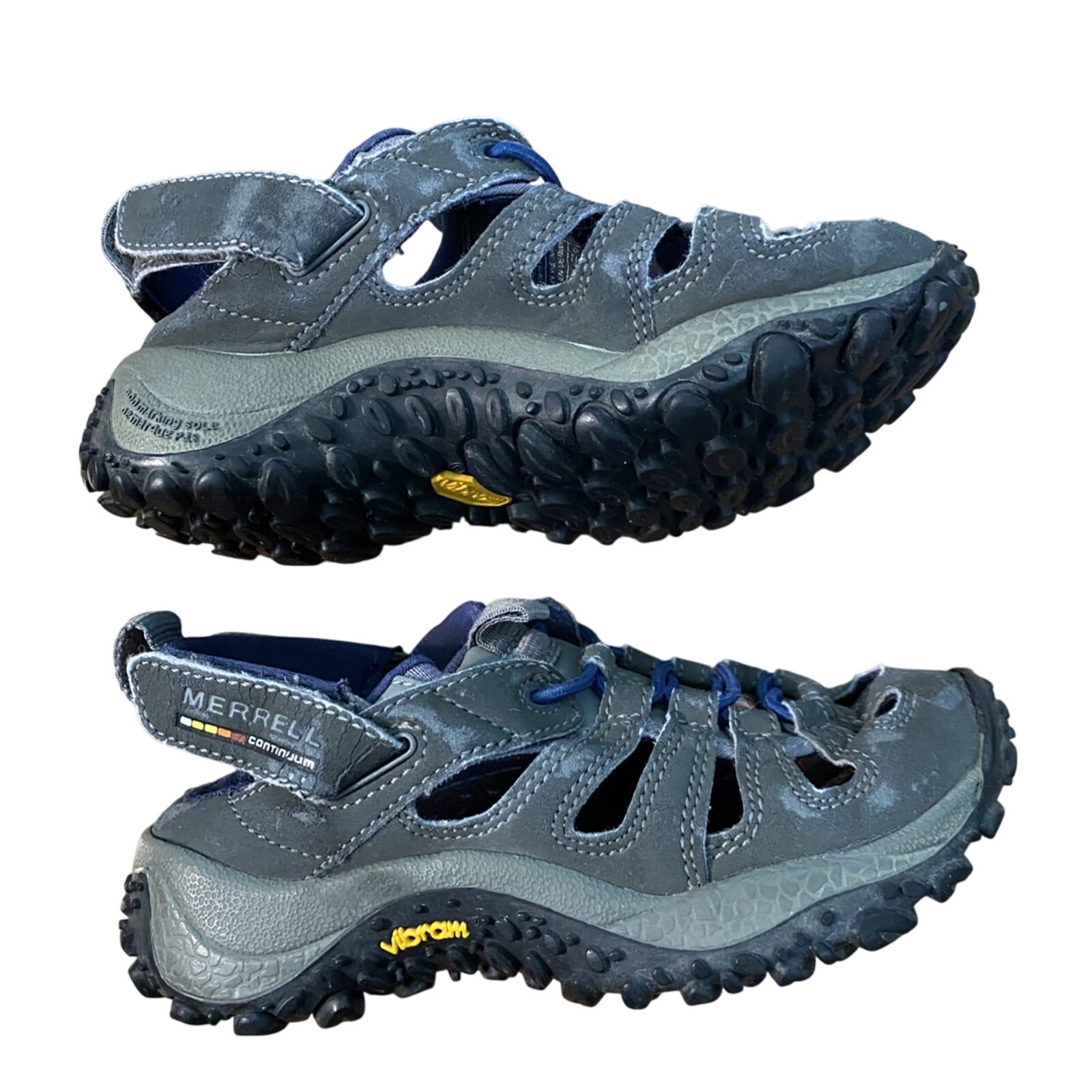 Merrell Sandali 11 Grigio Blu Vibram Scarpe Sandali Ragazzo Punta Chiusa