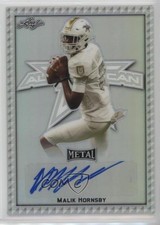 2020 Leaf Metal US Army All-American Bowl AAB Etch 21/50 Malik Hornsby Auto 07lk