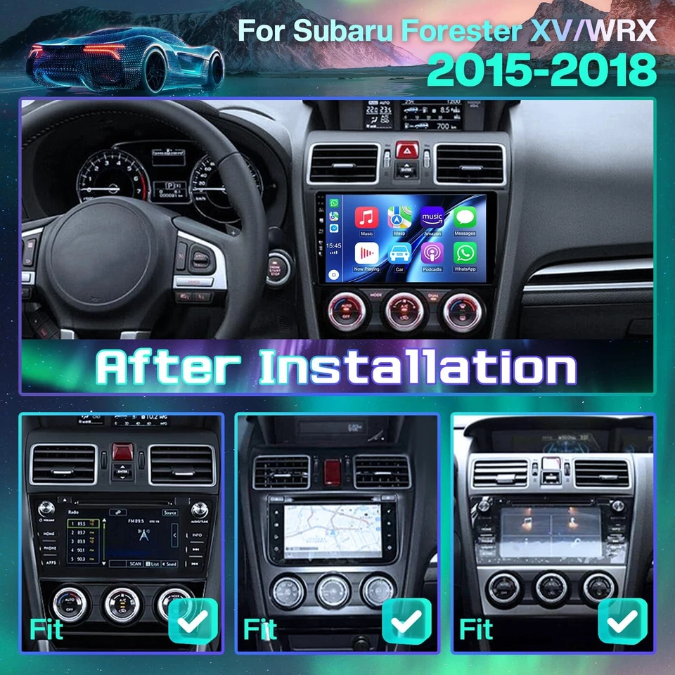 DAB+ Für Subaru Forester/XV/WRX 2015-2018 Autoradio Android 15 Navi CarPlay HDMI - Bild 2 von 4