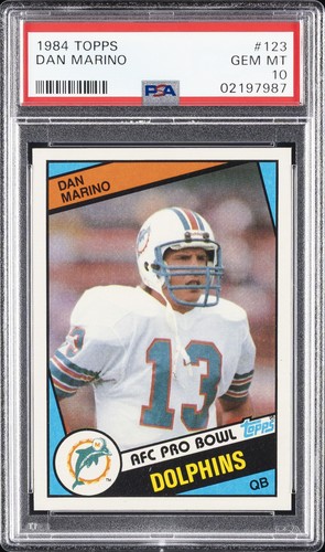 1984 TOPPS #123 DAN MARINO ROOKIE RC PSA 10