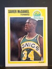 1989-90 Fleer #148 Xavier McDaniel SUPERSONICS 