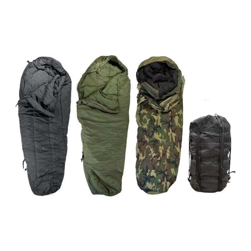 USGI Military 4 Piece Sleep System ECW Woodland Camo Modular Sleep System MSS GC