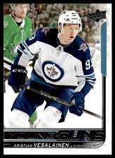 2018-19 Upper Deck Young Guns Kristian Vesalainen Rookie Winnipeg Jets #244 .