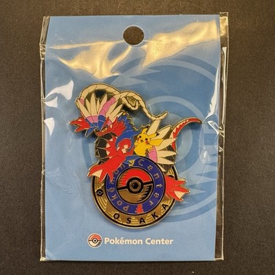 Pokemon Center OSAKA Limited Logo Pin] Japan Limited Pikachu