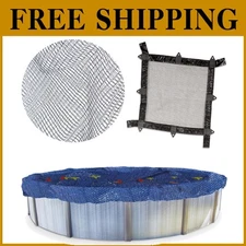 Effortless Leaf Cover Net for Above Ground Pools - Heavy Duty, Weather Proof