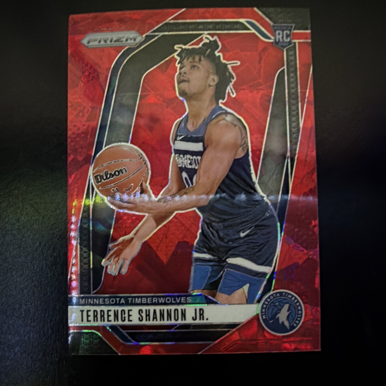2024-25 Panini Prizm - Red Ice Prizm Terrence Shannon Jr. #224 (RC) Timberwolves