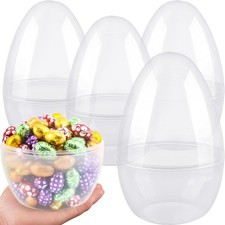 12 Inch/ 10 8 Inch Giant Clear Easter Eggs 4 Pcs - 10