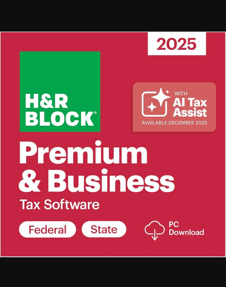 H&Amp;R Block Tax Software Premuim &Amp; Business 2025 (Pc Only) 5 Free Efile