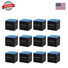 Billiard Cue Chalk, 12-Pack of , Billiard Pool Table Accessories for Home/Tou...