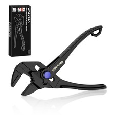 WORKPRO Mini Alicates Llave 4"" Llave Ajustable Alicates con Mordazas Paralelas Lisas
