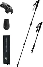 Pelliot Ultralight Carbon Adjustable Foldable Trekking Poles Set 25-53 in Hiking