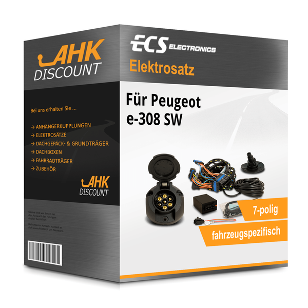 für Peugeot E-308 SW 07.2021-Jetzt ECS Elektrosatz 7Polig Fahrzeugspezifisch-image