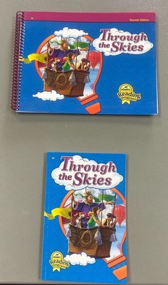 Through the Skies Teacher Edition WITH One Student Reader by ABEKA - 2 BOOKS !!