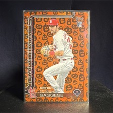 2024 Topps Thomas Saggese Rookie Debut Jack-O'-Lantern Foil #US21