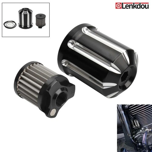 Oil Filter Reusable Aluminium For Harley Twin Cam EVO Touring Softail Road Glide