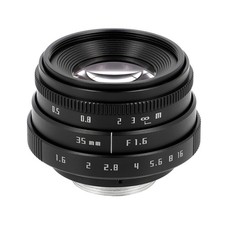 35mm F1.6 C-Mount Objektiv Schwarz - Manuelles APS-C Portrait- & Cine-Objektiv