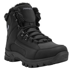 Men Winter Boots Insulated Snow Warm Fur Lined Snow Boots Non-Slip Outdoor Shoes