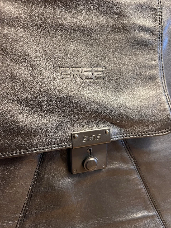 Bree Leder Canwas Anzug Kleid Tasche Koffer Reisetasche Germany Original Vintage - Bild 2 von 4