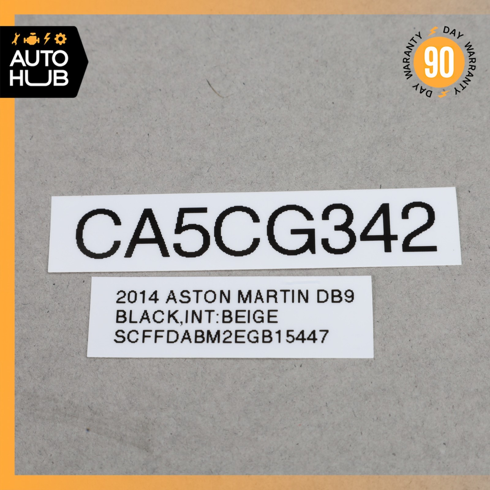05-17 Aston Martin DB9 DBS Vantage Left Seat Airbag Air Bag 6W83611D10AG OEM 22k