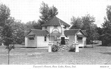 1929 Tomassi's Resort Bass Lake Knox Indiana IN - Reprint