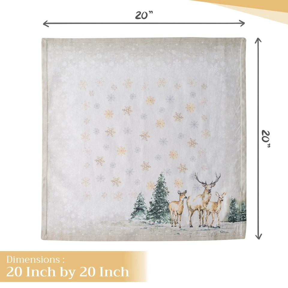 Cloth Napkins Set of 4 100% Cotton for Thanksgiving Decorations Everyday Reus... - Image 4 of 4