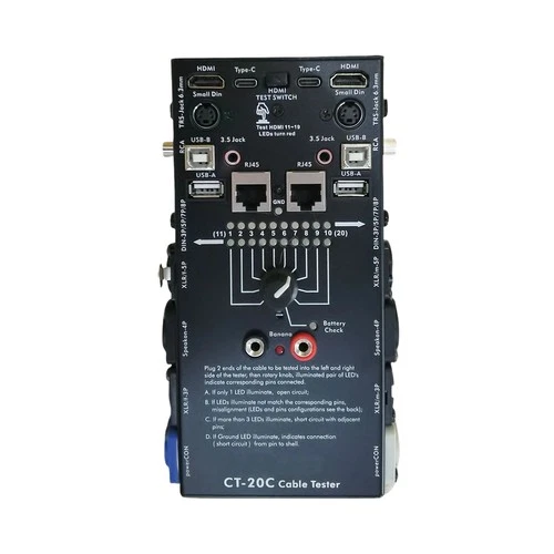 CT-20C Tester di Cavi Audio Multi-Funzione 16-In-1  di Segnale XLR per  X5Z5