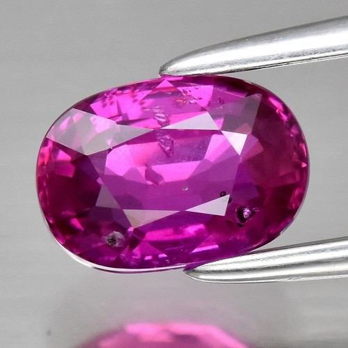 CERTIFICATE Incl.* 1.03ct Oval Natural Unheated Purple-Red Ruby, Mozambique - 第 1/5 張圖片