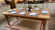 Large Farmhouse kitchen table - 7 feet  traditional, rustic, pine