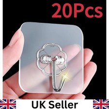 10 Hooks Self Adhesive Strong Sticky Heavy Duty Wall Seamless Waterproof Hook