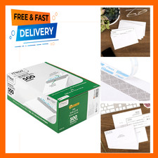 Envelopes 6 3/4 Security Printed Lining Self Adhesive Closure 3-5/8x6-1/2 White