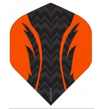 Archers X Pro Black Orange Standard Dart Flights - Picture 1 of 1