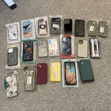 Lot of 21 Mixed phone cases for iPhone and other. NEW. IP 11, 12, 13, 14, 16.